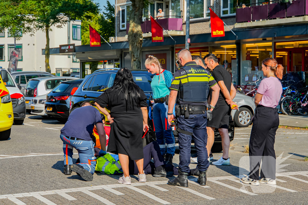 Scooterrijder ten val na uitwijkmanoeuvre