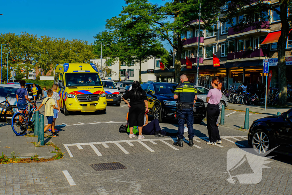 Scooterrijder ten val na uitwijkmanoeuvre