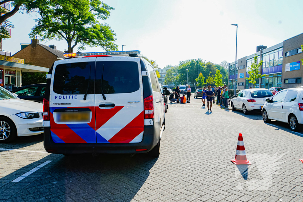 Scooterrijder ten val na uitwijkmanoeuvre