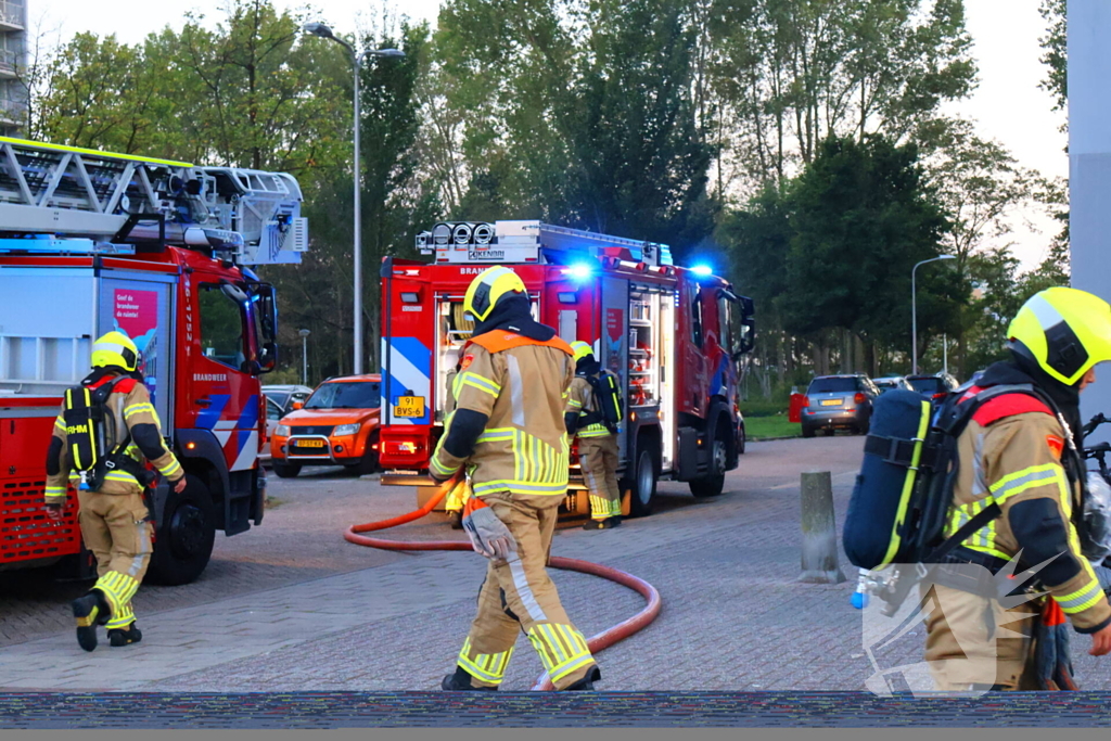 Barbecue op balkon zorgt voor inzet brandweer