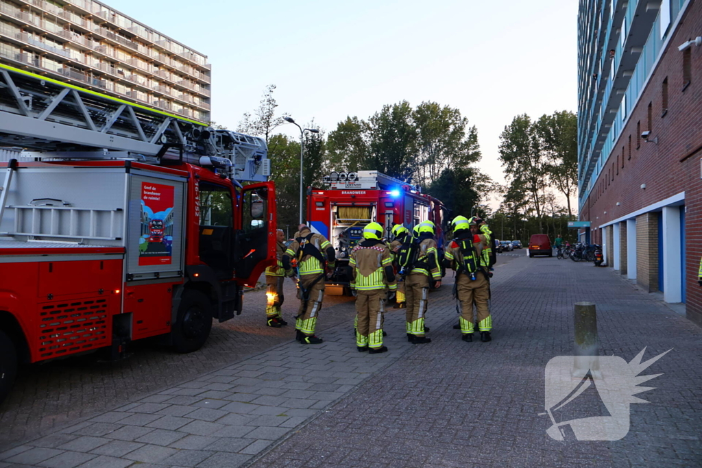 Barbecue op balkon zorgt voor inzet brandweer