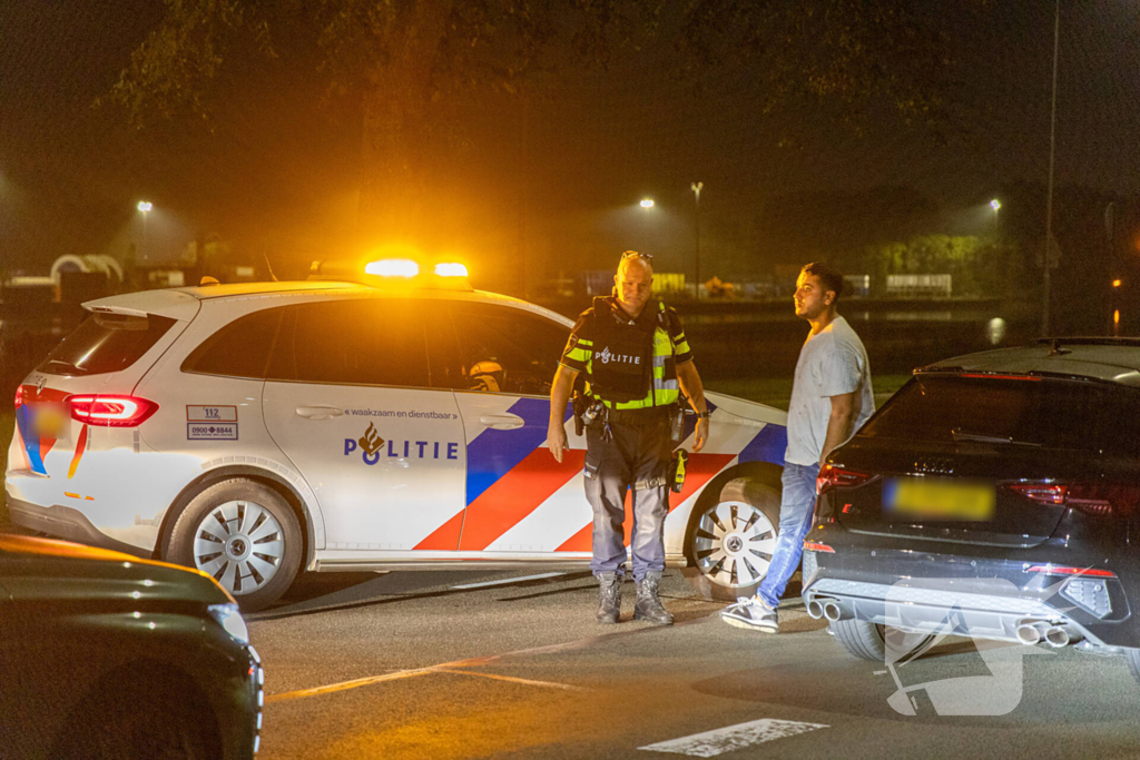 Man midden op straat aangehouden