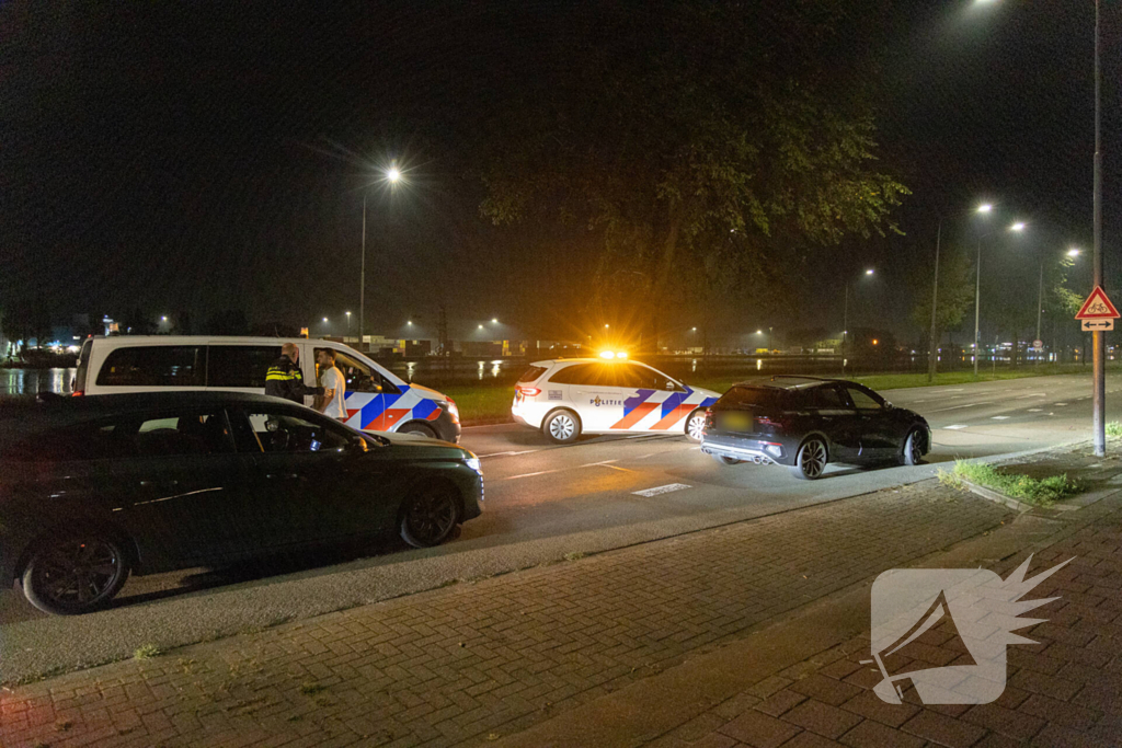 Man midden op straat aangehouden