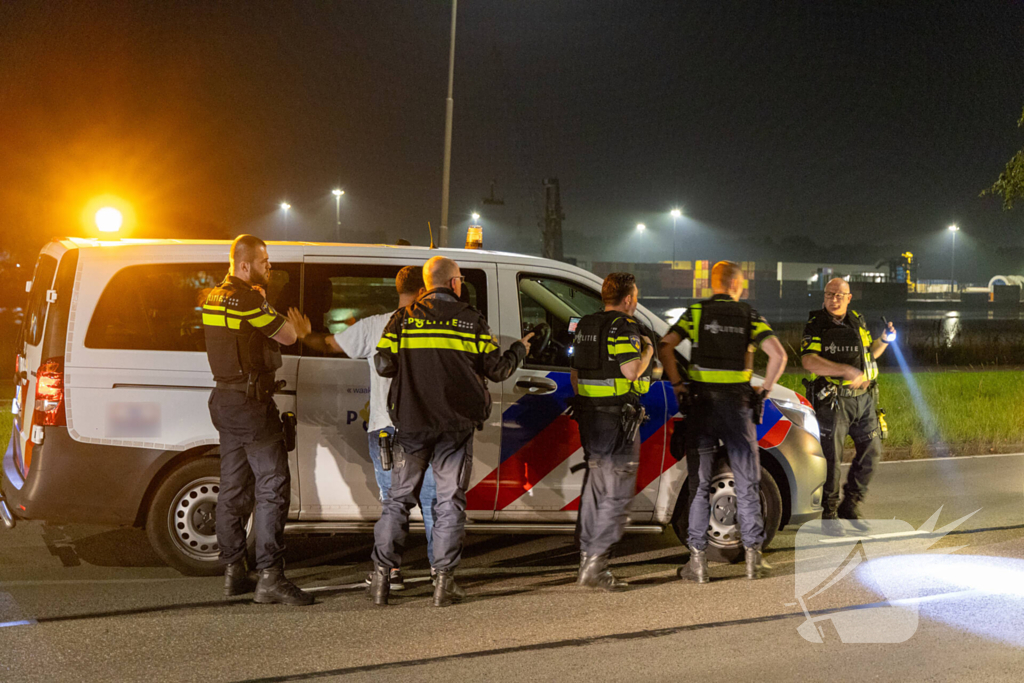 Man midden op straat aangehouden