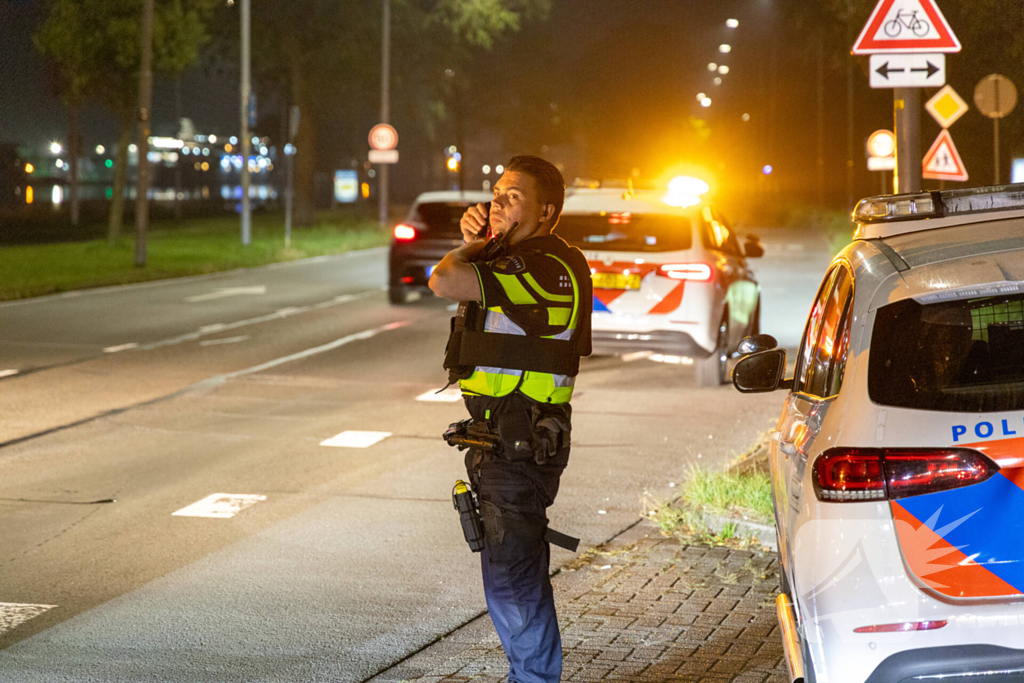 Man midden op straat aangehouden