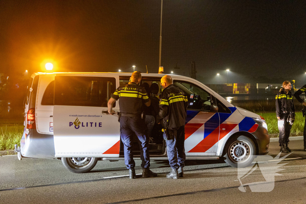 Man midden op straat aangehouden