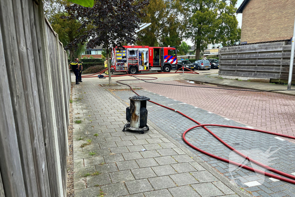 Veel rookontwikkeling bij schuurbrand