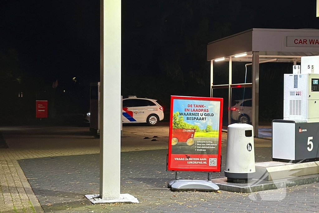 Overval op tankstation, dader vlucht weg