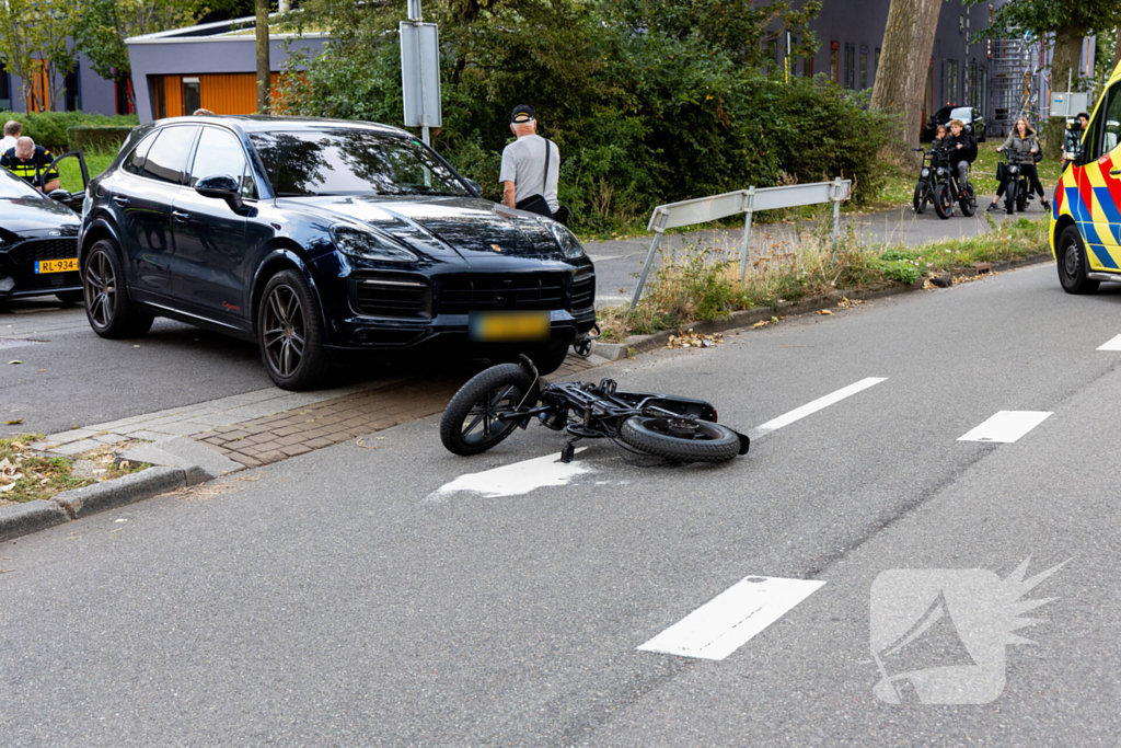 Fatbike aangereden door een automobilist