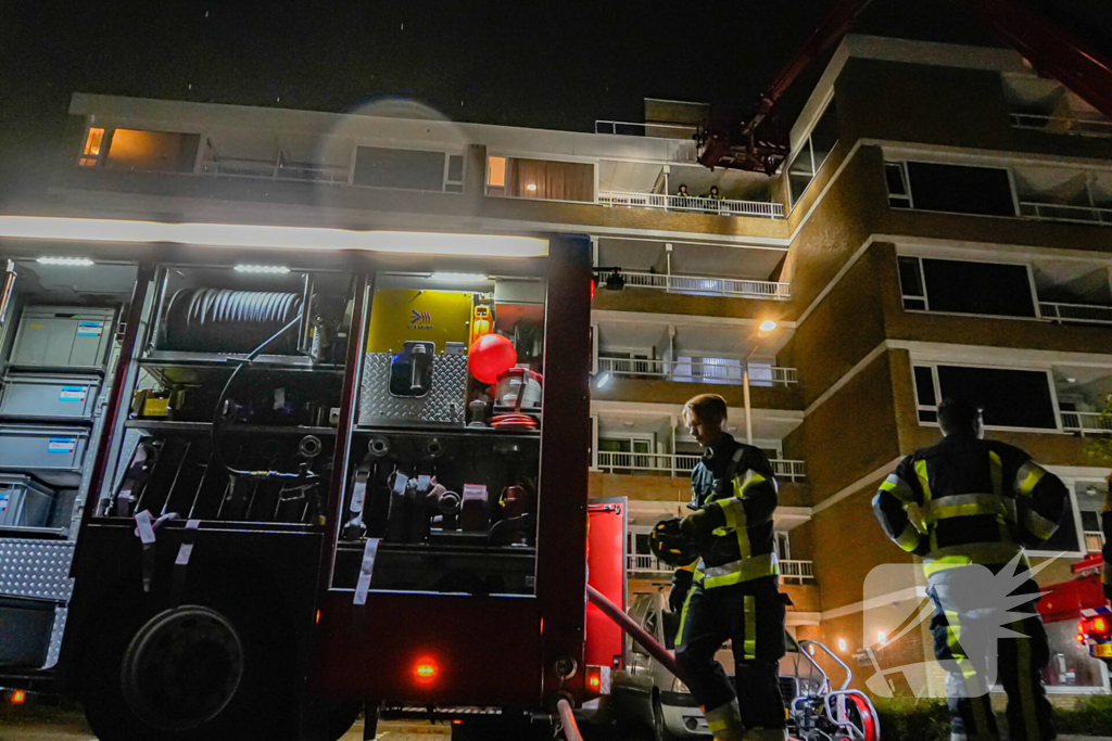 Brand op zesde verdieping van flatgebouw