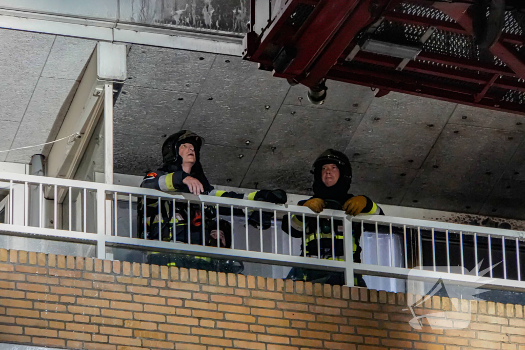 Brand op zesde verdieping van flatgebouw