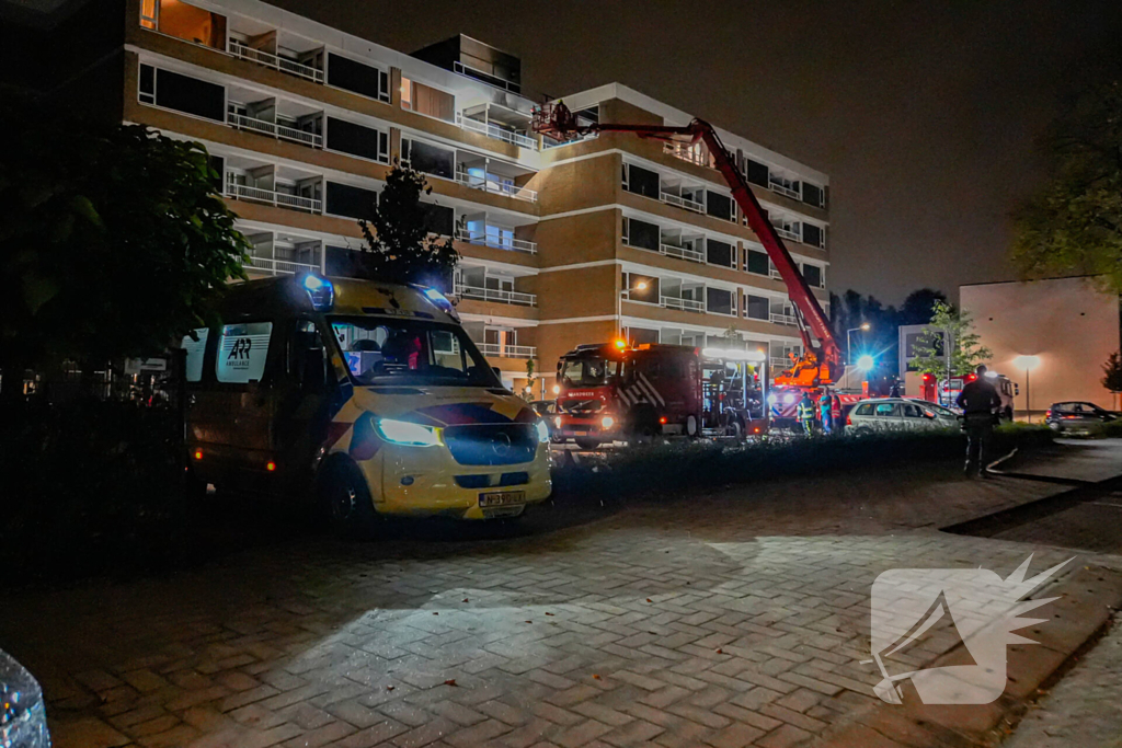 Brand op zesde verdieping van flatgebouw