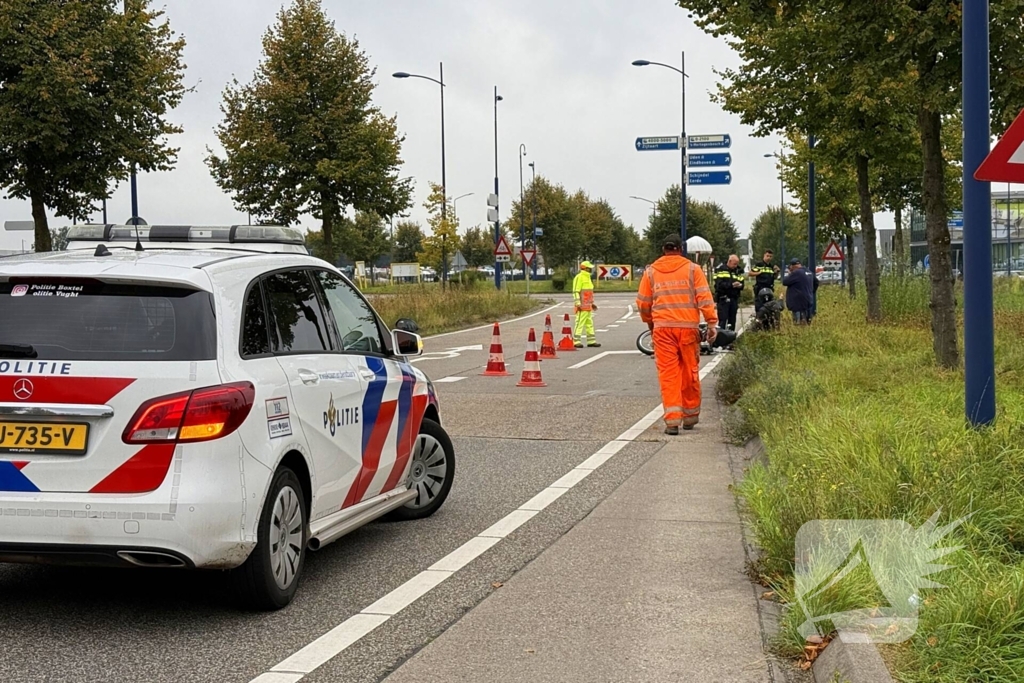 Ongeval met motorrijder zorgt voor verkeershinder