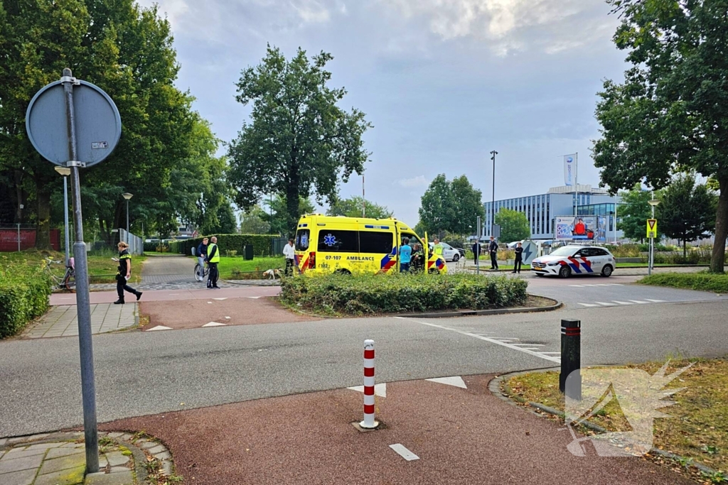 Scooterrijder en fietser in aanrijding op fietspad