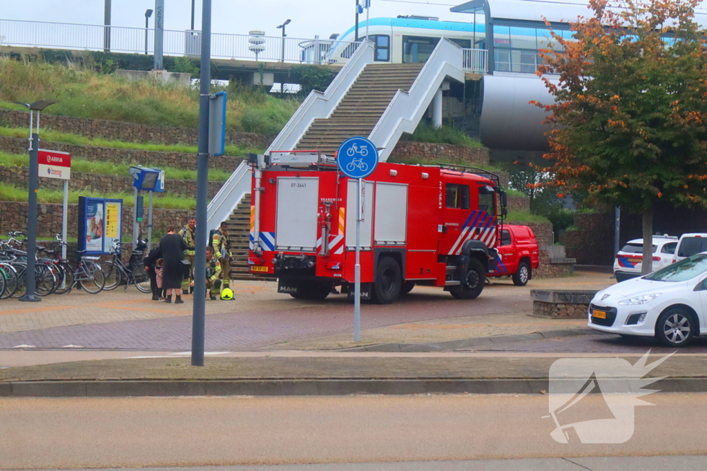 Brandmelding in trein blijkt defecte accu