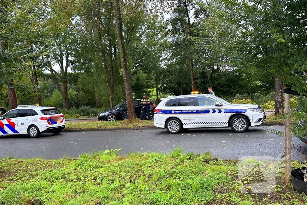 Bestuurder verliest controle en botst tegen boom