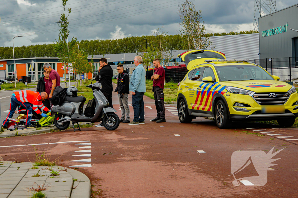 Scooterrijder gewond bij aanrijding