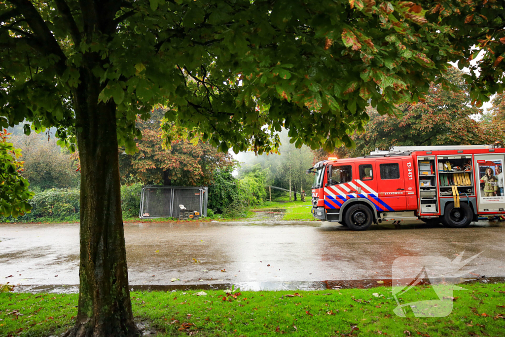 Uitslaande brand in leegstaand pand