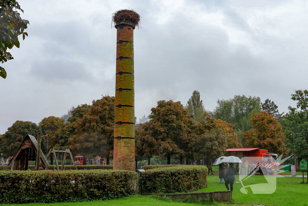 Uitslaande brand in leegstaand pand