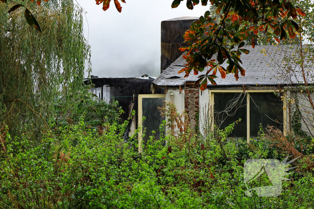 Uitslaande brand in leegstaand pand