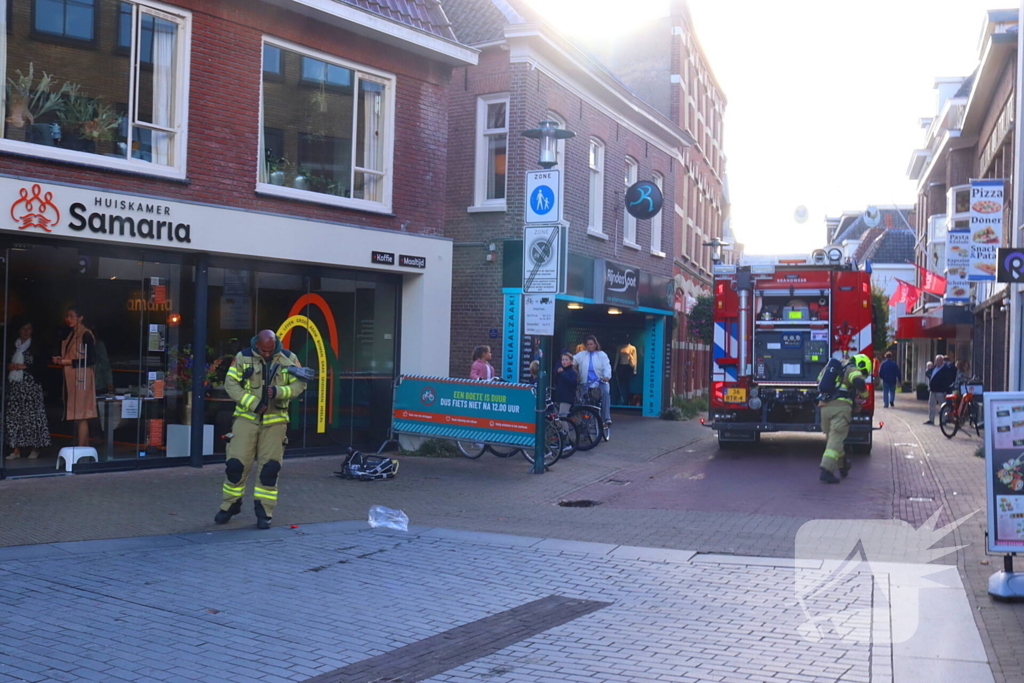 Winkel gecontroleerd na brandmelding in centrum