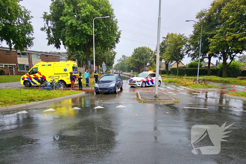 Opnieuw fietser geschept bij rotonde