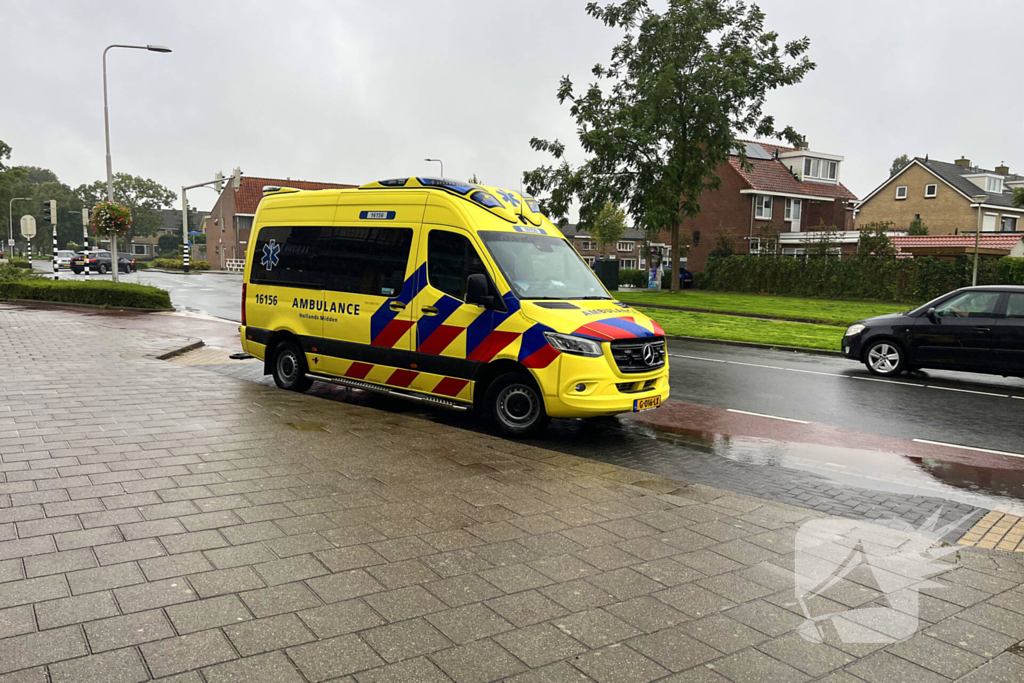 Scootmobiel kanteld bestuurder gewond