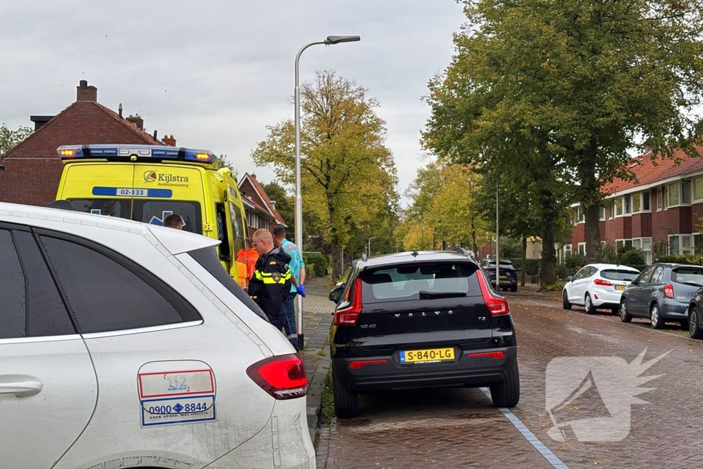 Speed pedelec klapt op zijkant van bestelbus