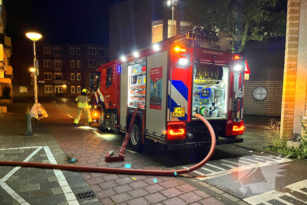 Brandweer ingezet voor brand in kelderbox