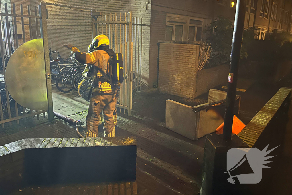 Brandweer ingezet voor brand in kelderbox