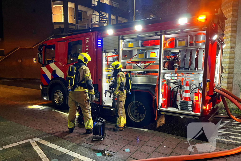 Brandweer ingezet voor brand in kelderbox