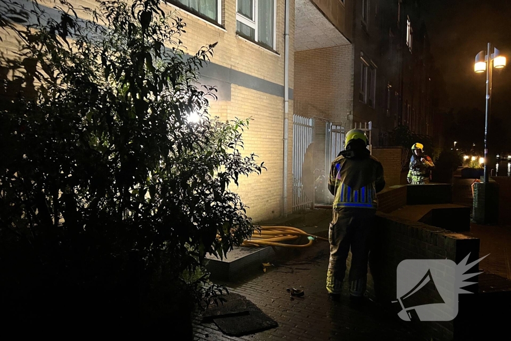 Brandweer ingezet voor brand in kelderbox