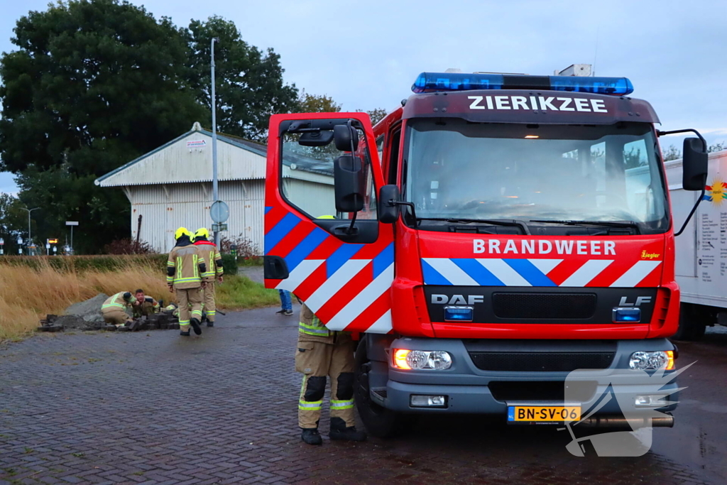 Fietser merkt gaslek op na regenbui