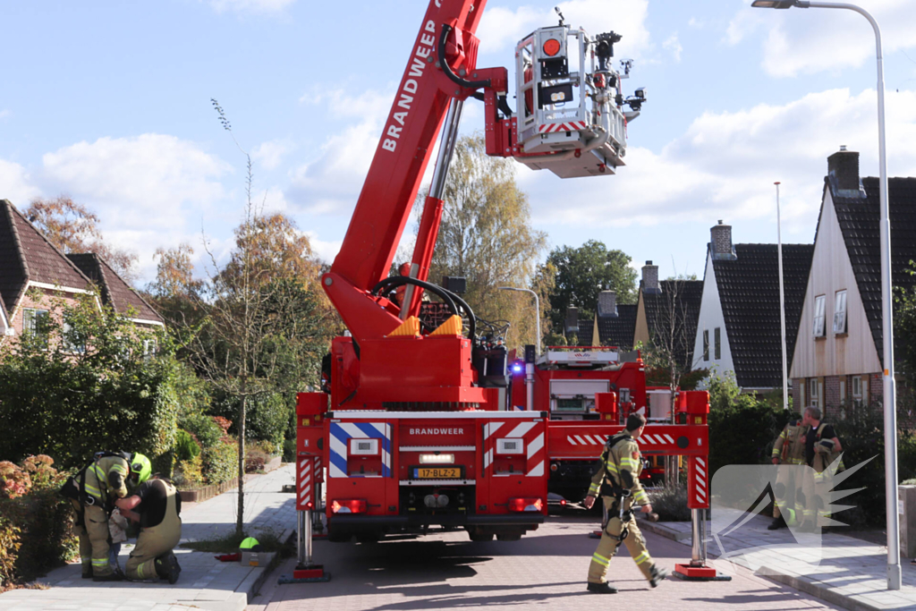 Brandweer heeft schoorsteenbrand snel onder controle