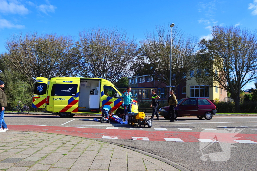 Fietser gewond bij aanrijding met auto