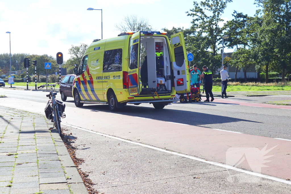 Fietser gewond bij aanrijding met auto