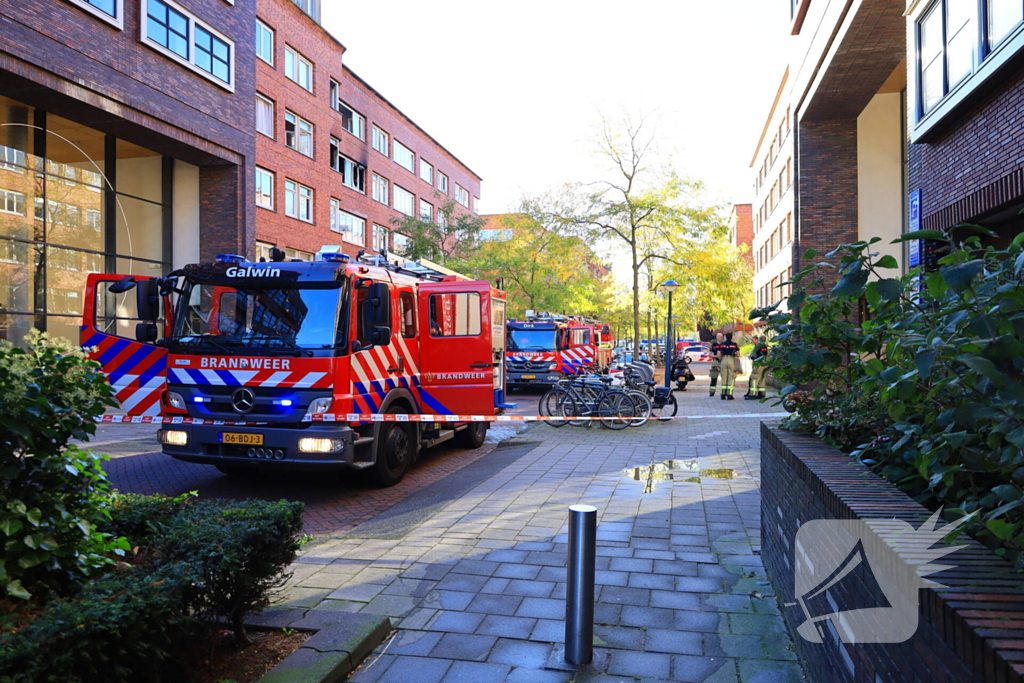 Uitslaande brand in flatwoning