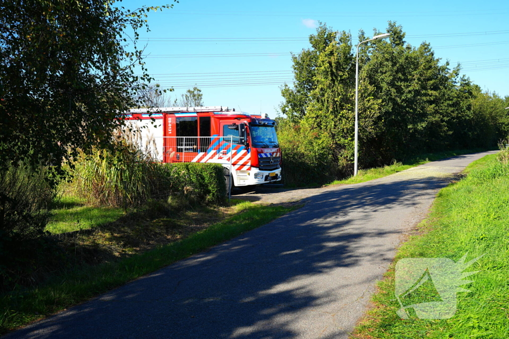 Gasleiding geraakt tijdens werkzaamheden