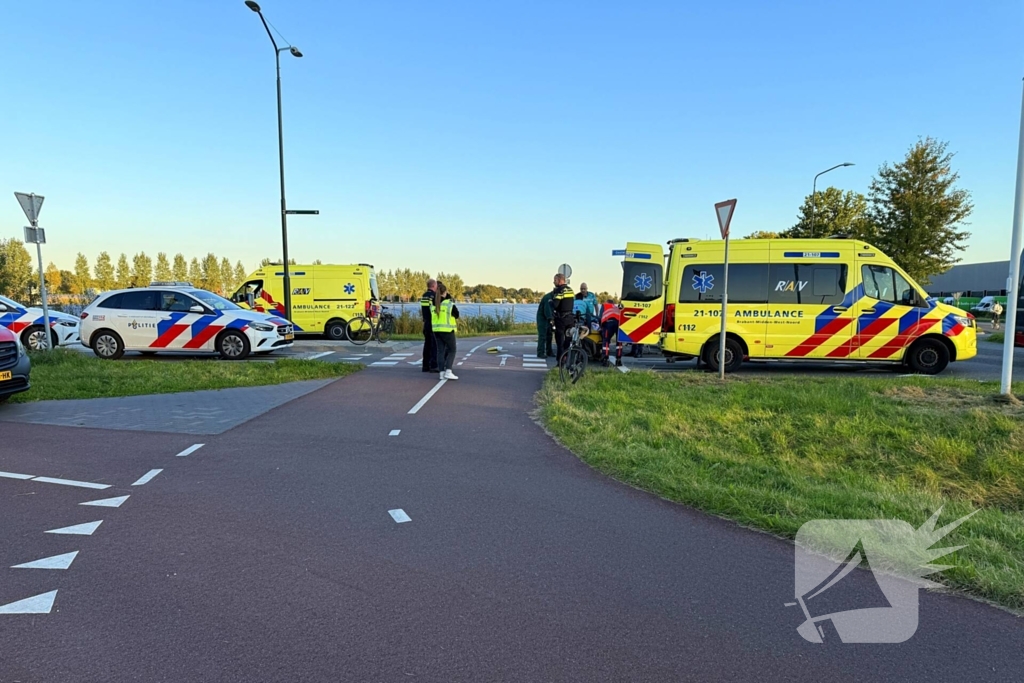 Fietser aangereden door politieagent