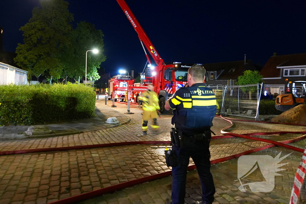 Grote brand in voormalig schoolgebouw