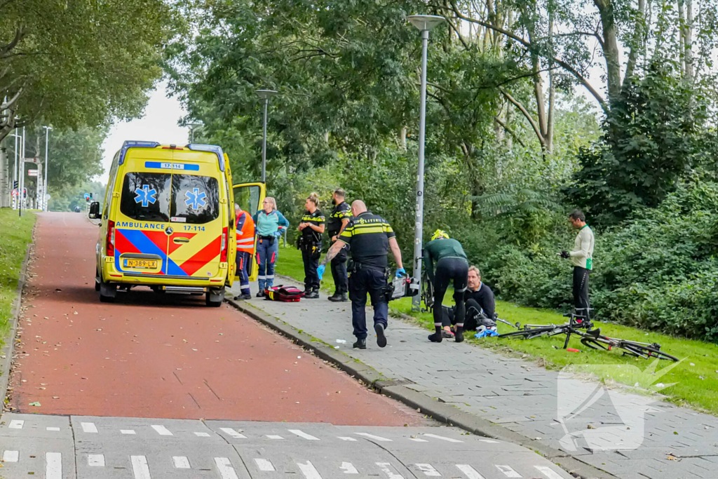 Wielrenner zwaargewond, traumateam ingezet