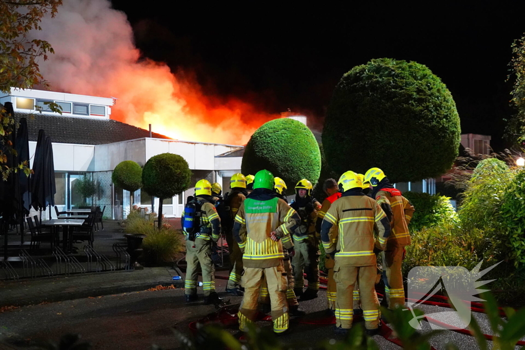 Grote rookontwikkeling bij brand bungalowpark