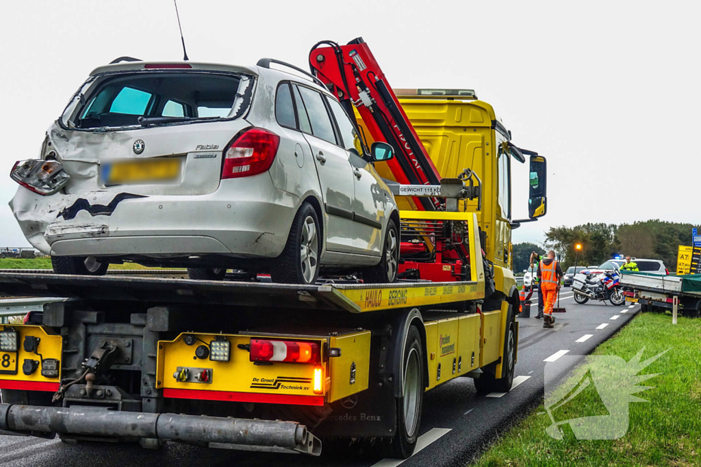 Veel schade bij verkeersongeval