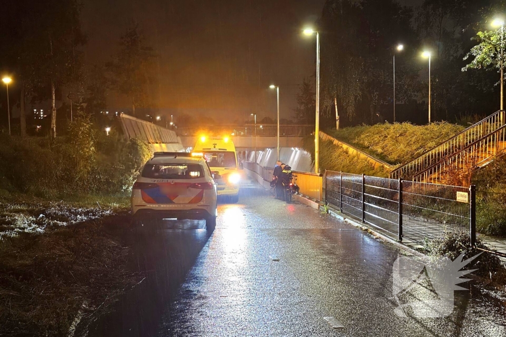 Fietser gewond na val in fietstunnel