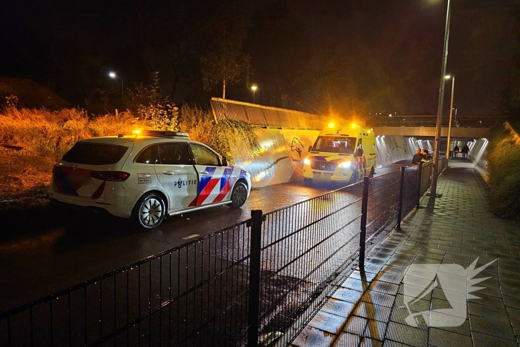 Fietser gewond na val in fietstunnel