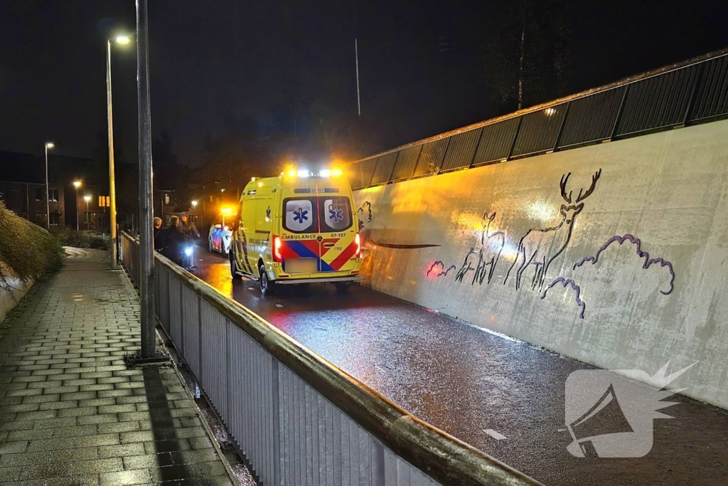 Fietser gewond na val in fietstunnel