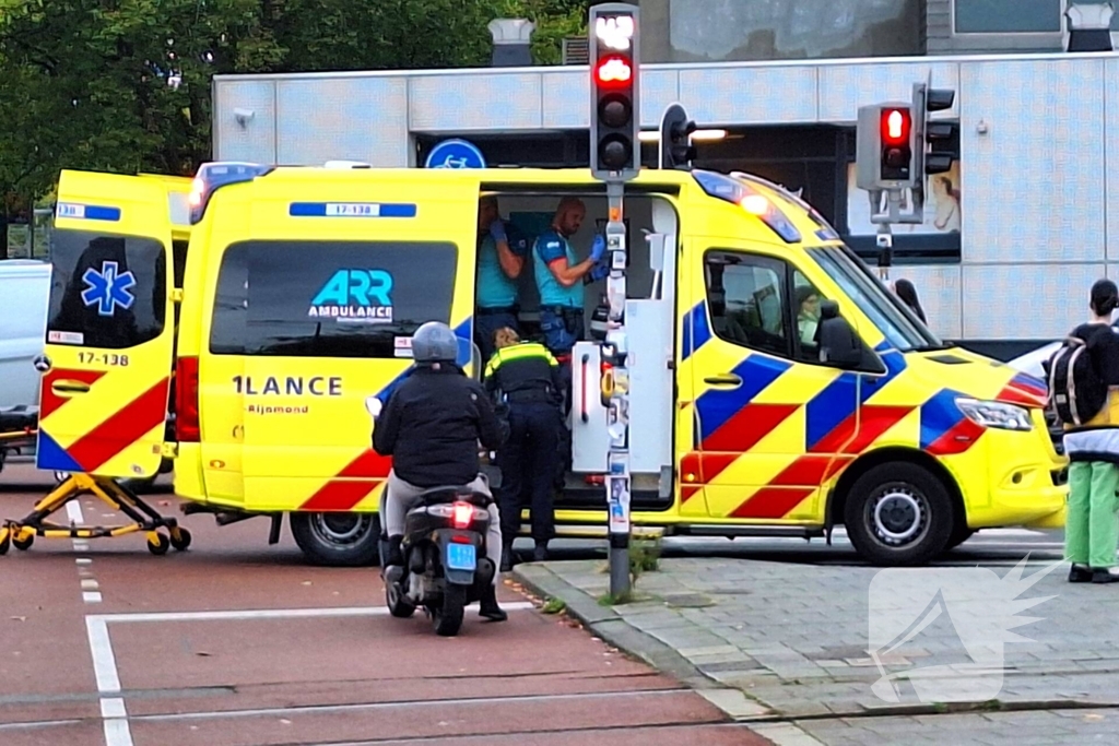 Scooterrijder onderuit door ongeval