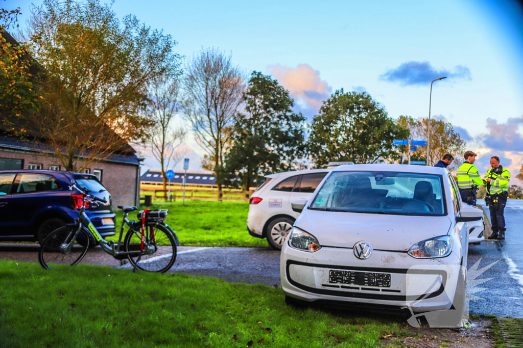 Fietser geschept door automobilist