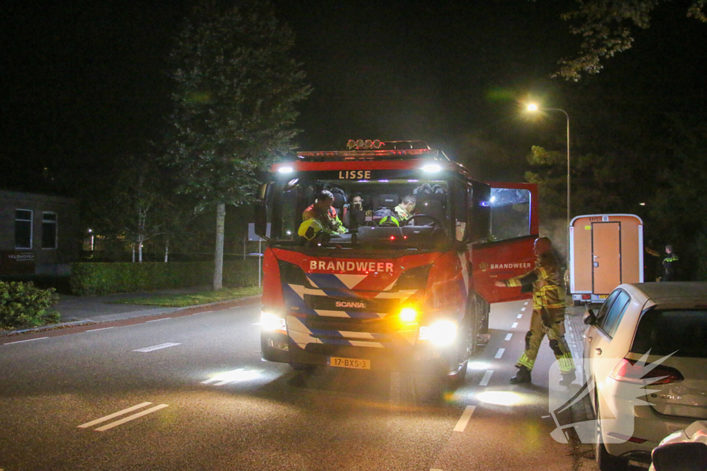 Vuurwerk zorgt voor rookontwikkeling in bouwkeet