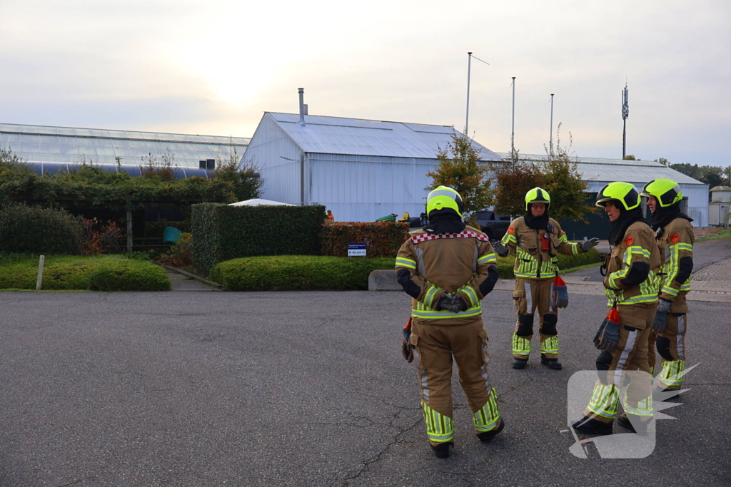 Brandweer ingezet voor gaslekkage bij kas